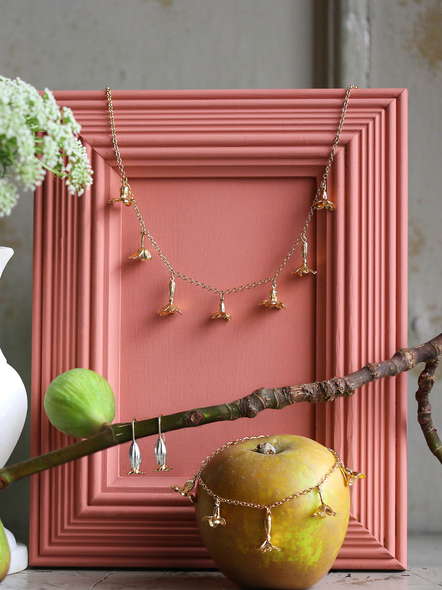 Tumbling Wildflower Medley Charm Necklace - image 3
