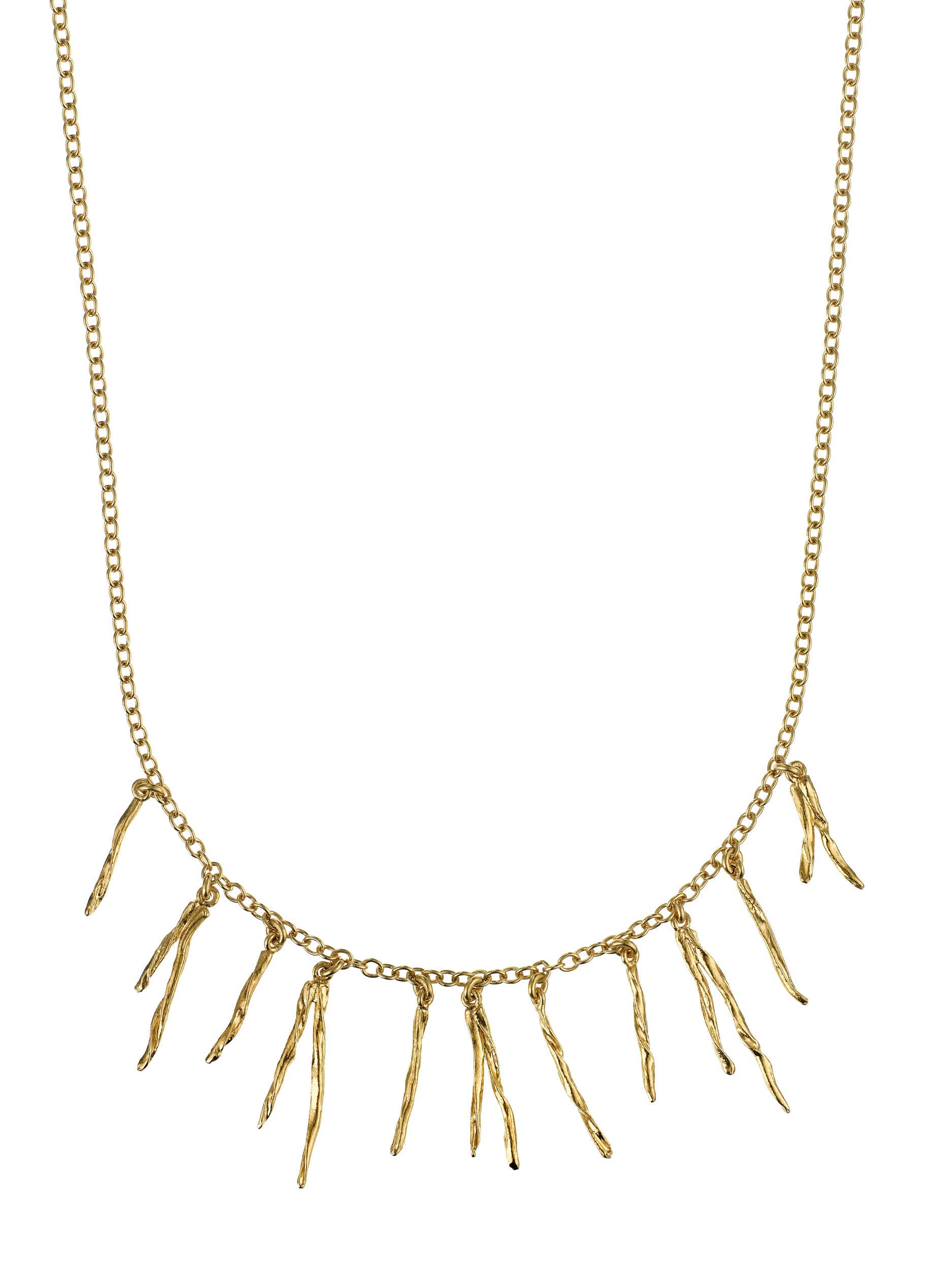 Scattered Pine Needle Necklace - image 1 | gold plate