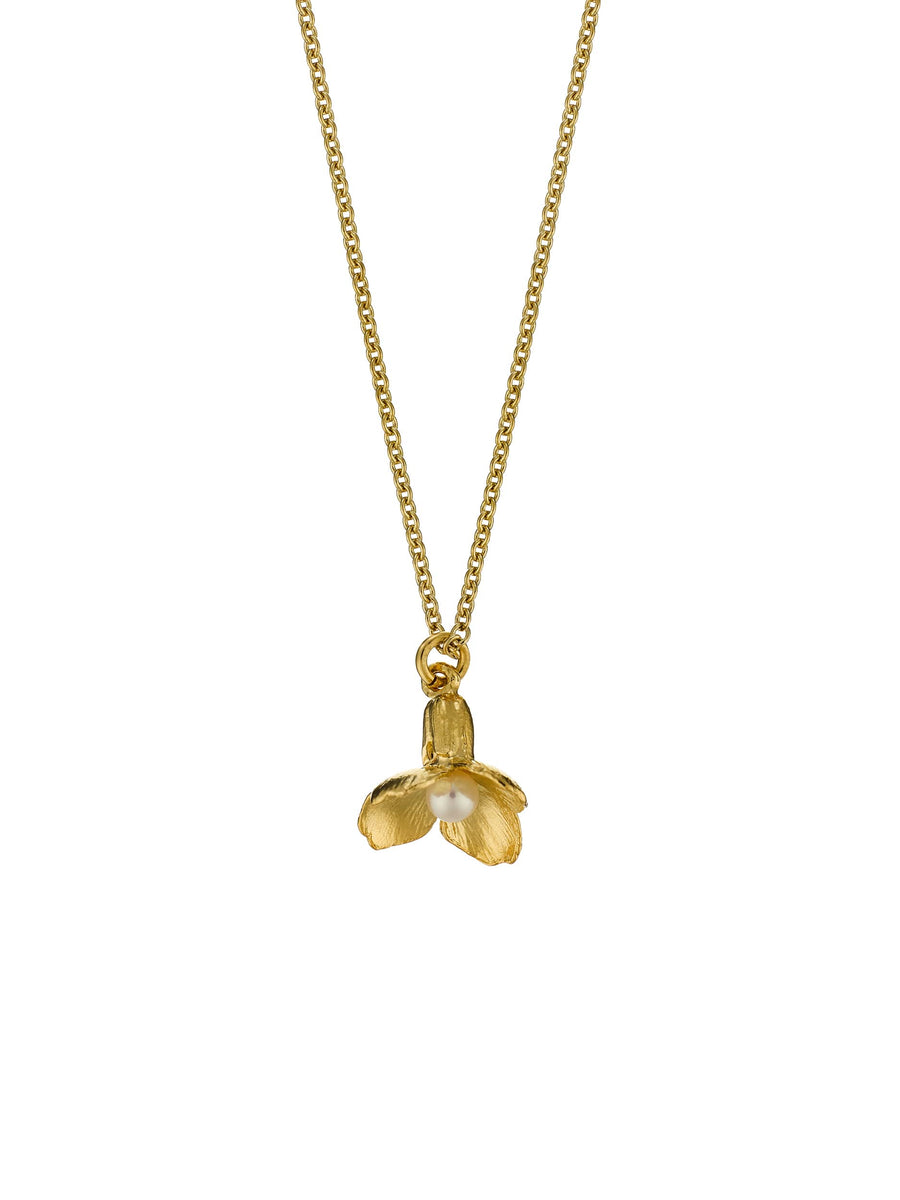 Cuckoo Flower Necklace with Pearl