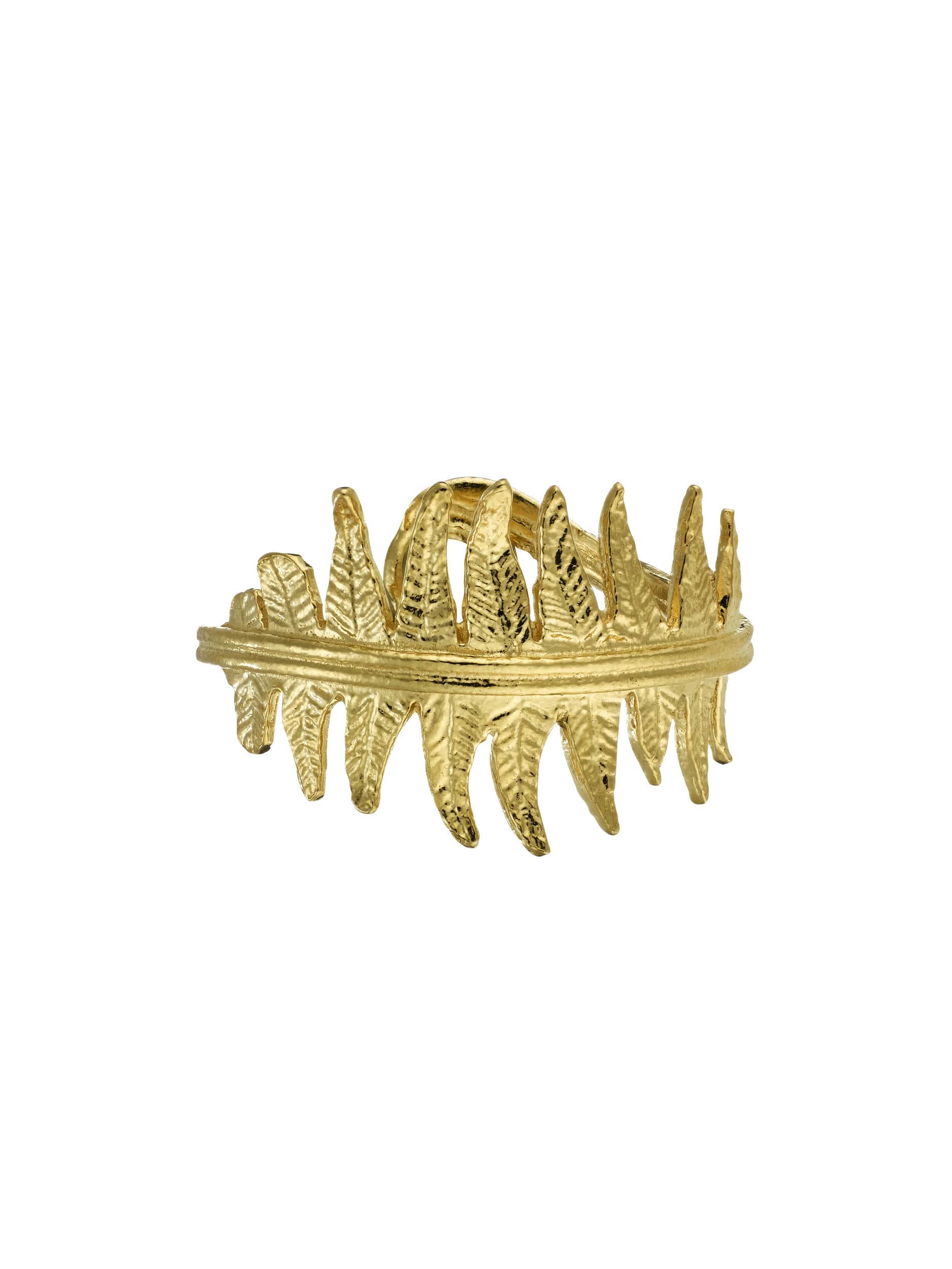 Wrapped Fern Leaf Ring - image 7 | gold plate