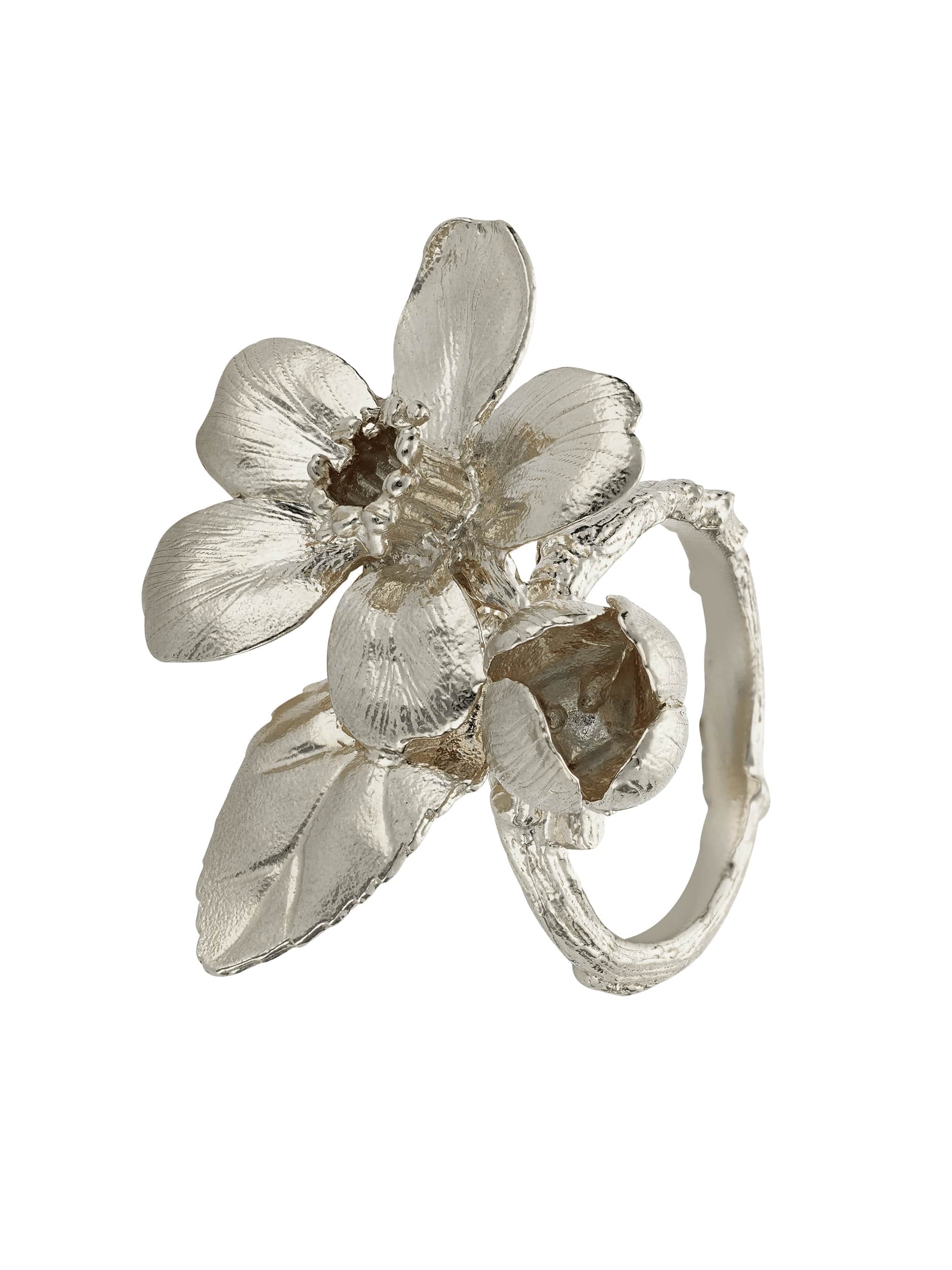 Apple Blossom Cocktail Ring - image 7 | silver
