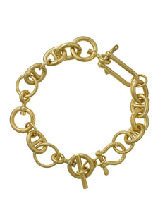 Heavy Chain Boatyard Link Toggle Clasp Bracelet