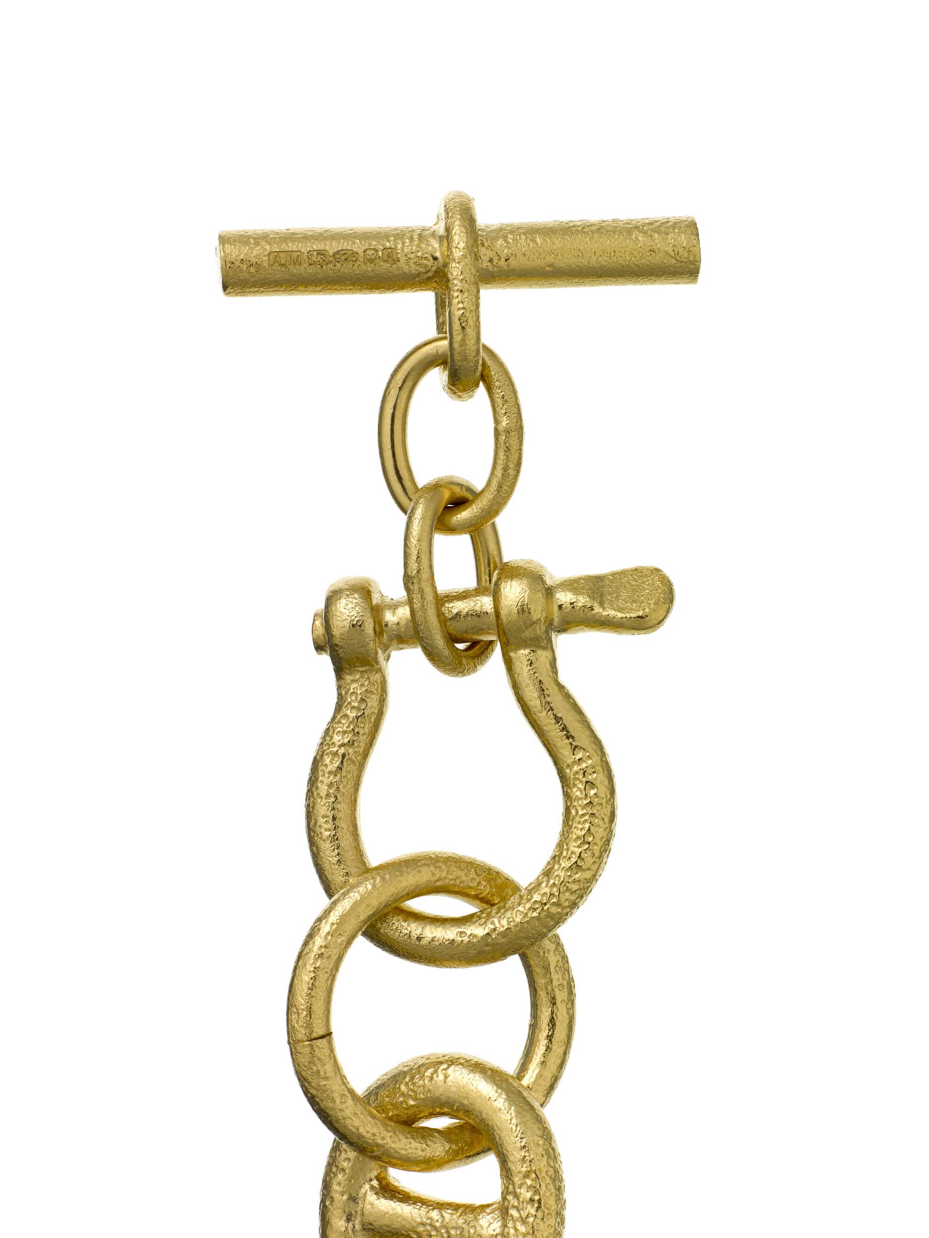 Heavy Chain Boatyard Link Toggle Clasp Bracelet - image 5 | gold plate