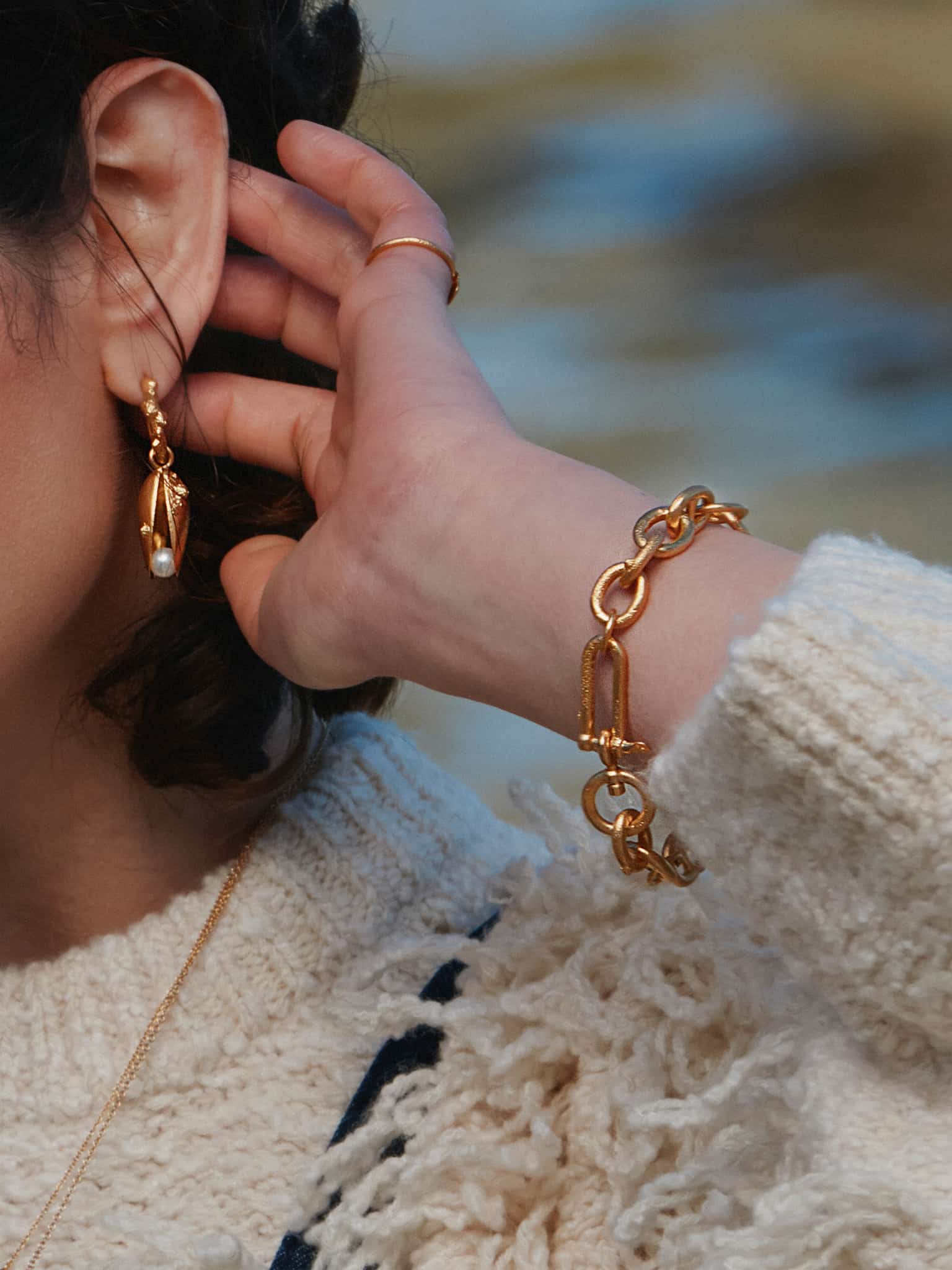 Heavy Chain Boatyard Link Toggle Clasp Bracelet - image 2