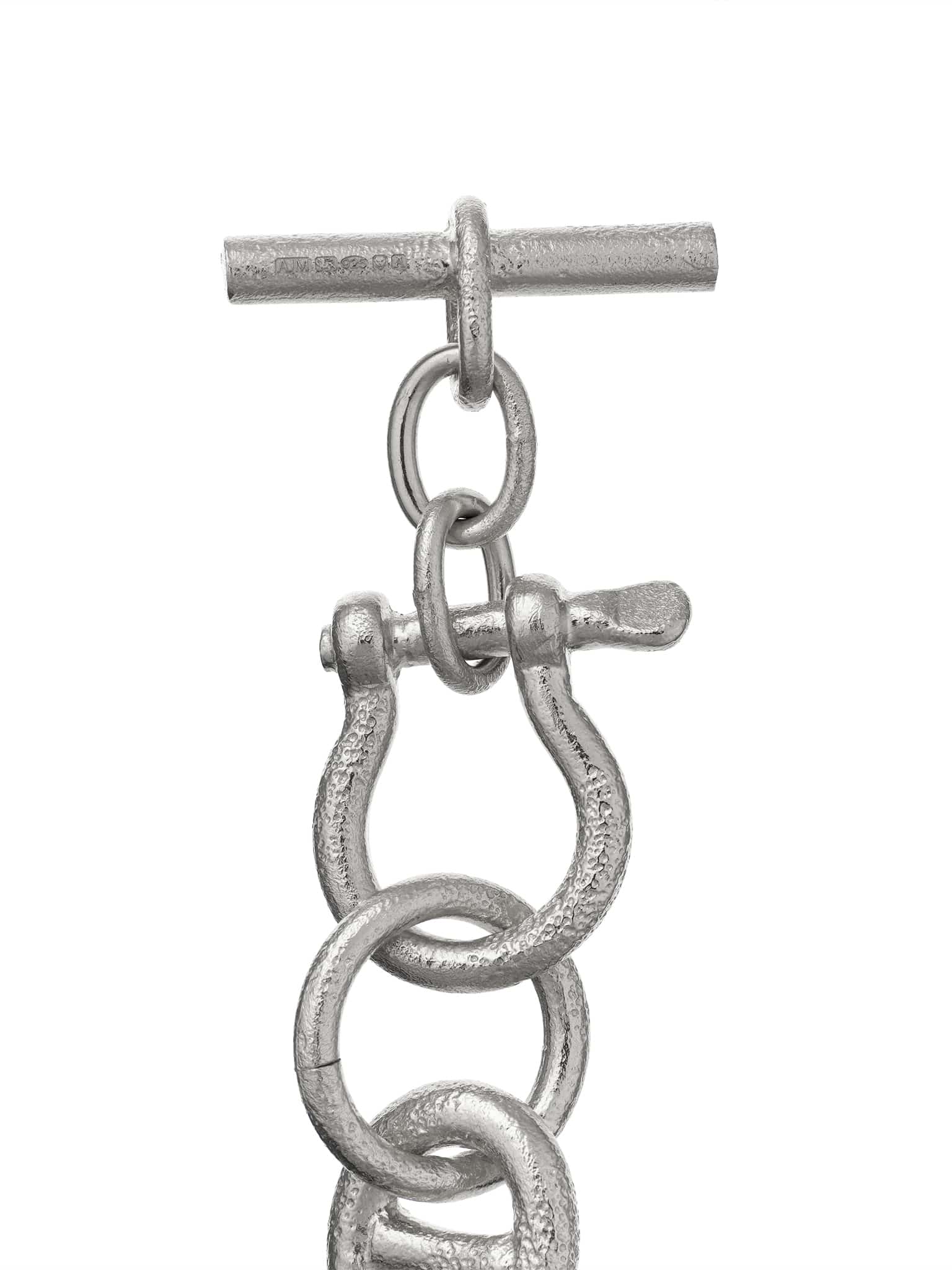 Heavy Chain Boatyard Link Toggle Clasp Bracelet - image 9 | silver