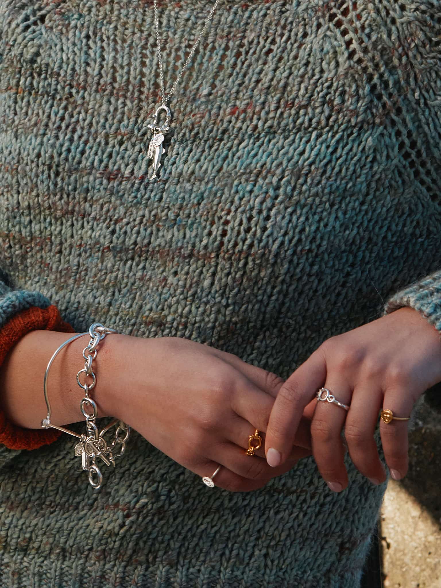 Heavy Chain Boatyard Link Toggle Clasp Bracelet - image 7