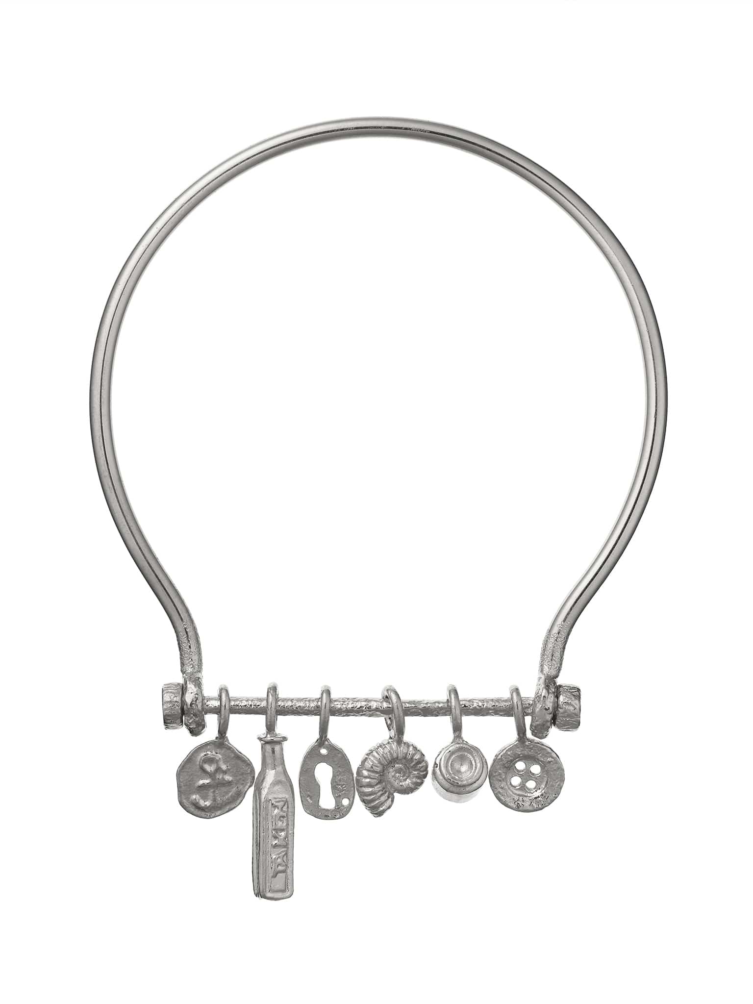 Boatyard Bangle with Mudlark Charms - image 5 | silver