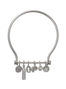 Boatyard Bangle with Mudlark Charms