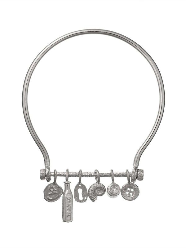 Boatyard Bangle with Mudlark Charms