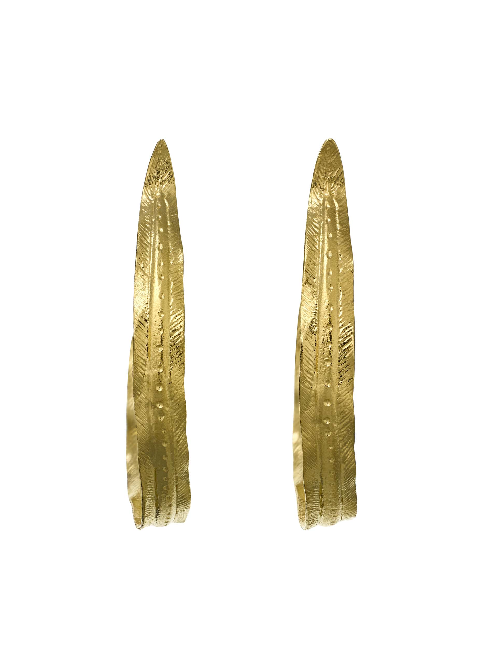Silver Eel Hoop Earring - image 5 | gold plate