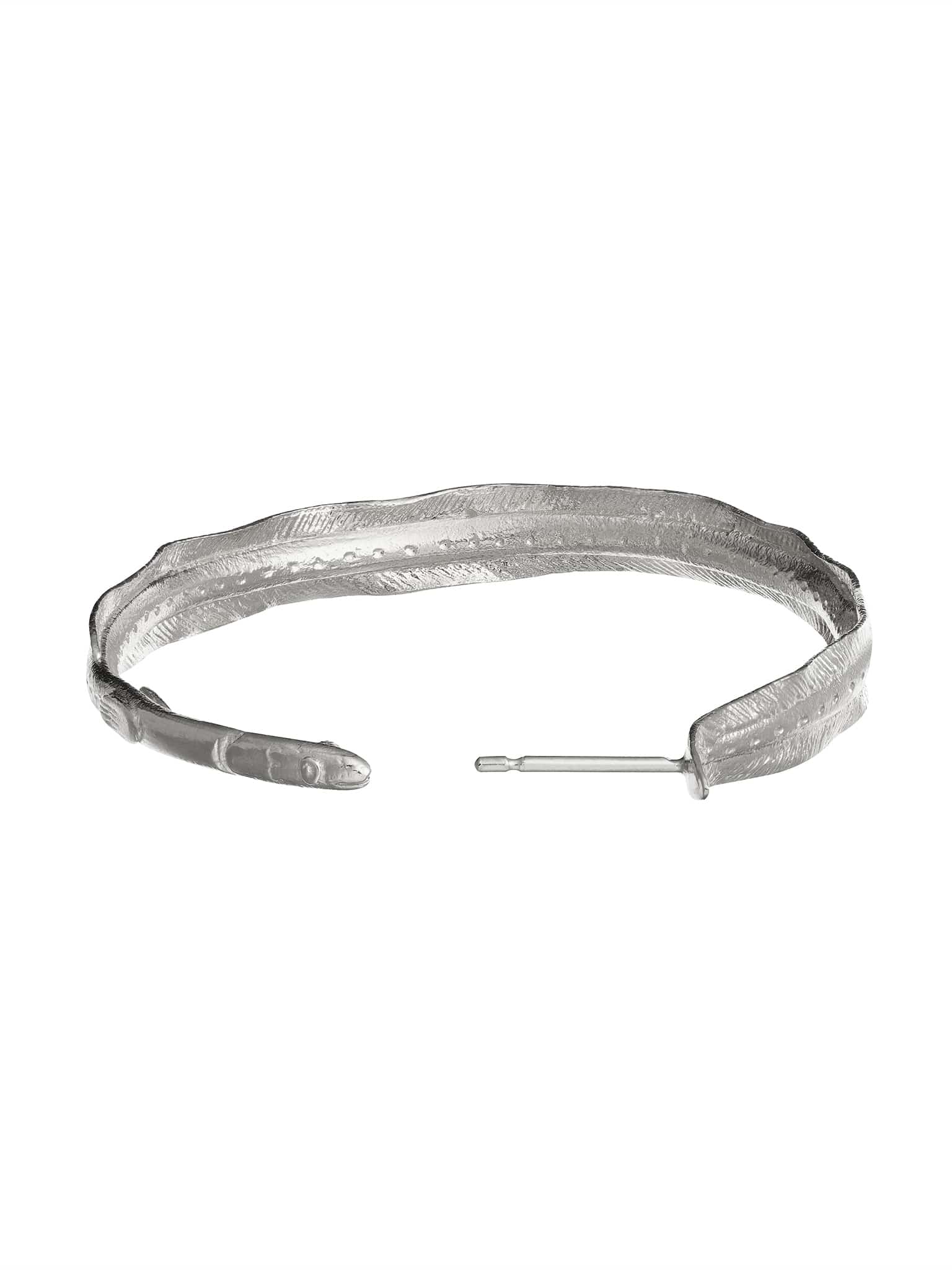 Silver Eel Hoop Earring - image 12 | silver