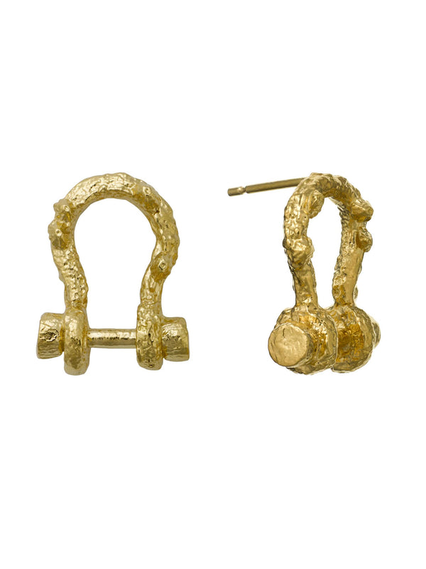 Aged Boatyard Link Stud Earrings