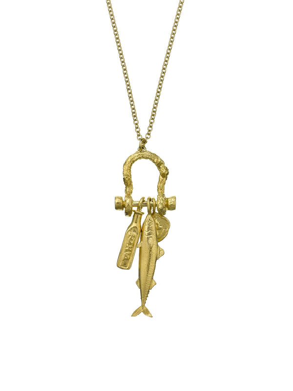 Mudlark Boatyard Link Charm Necklace