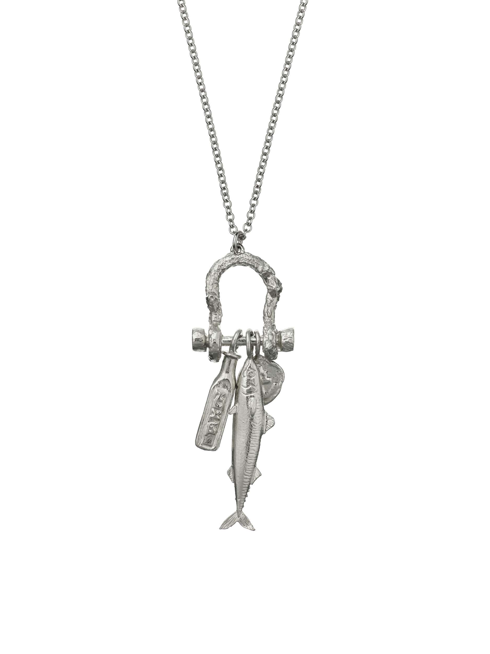 Mudlark Boatyard Link Charm Necklace - image 6 | silver