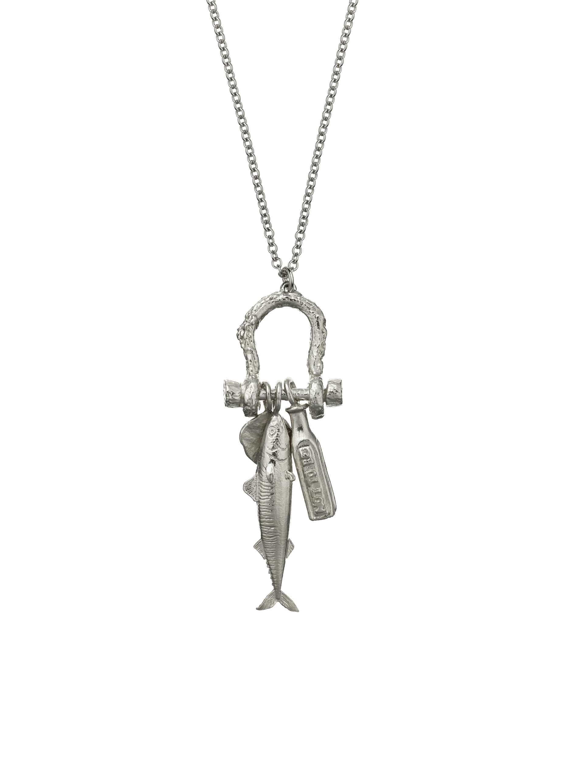 Mudlark Boatyard Link Charm Necklace - image 10 | silver