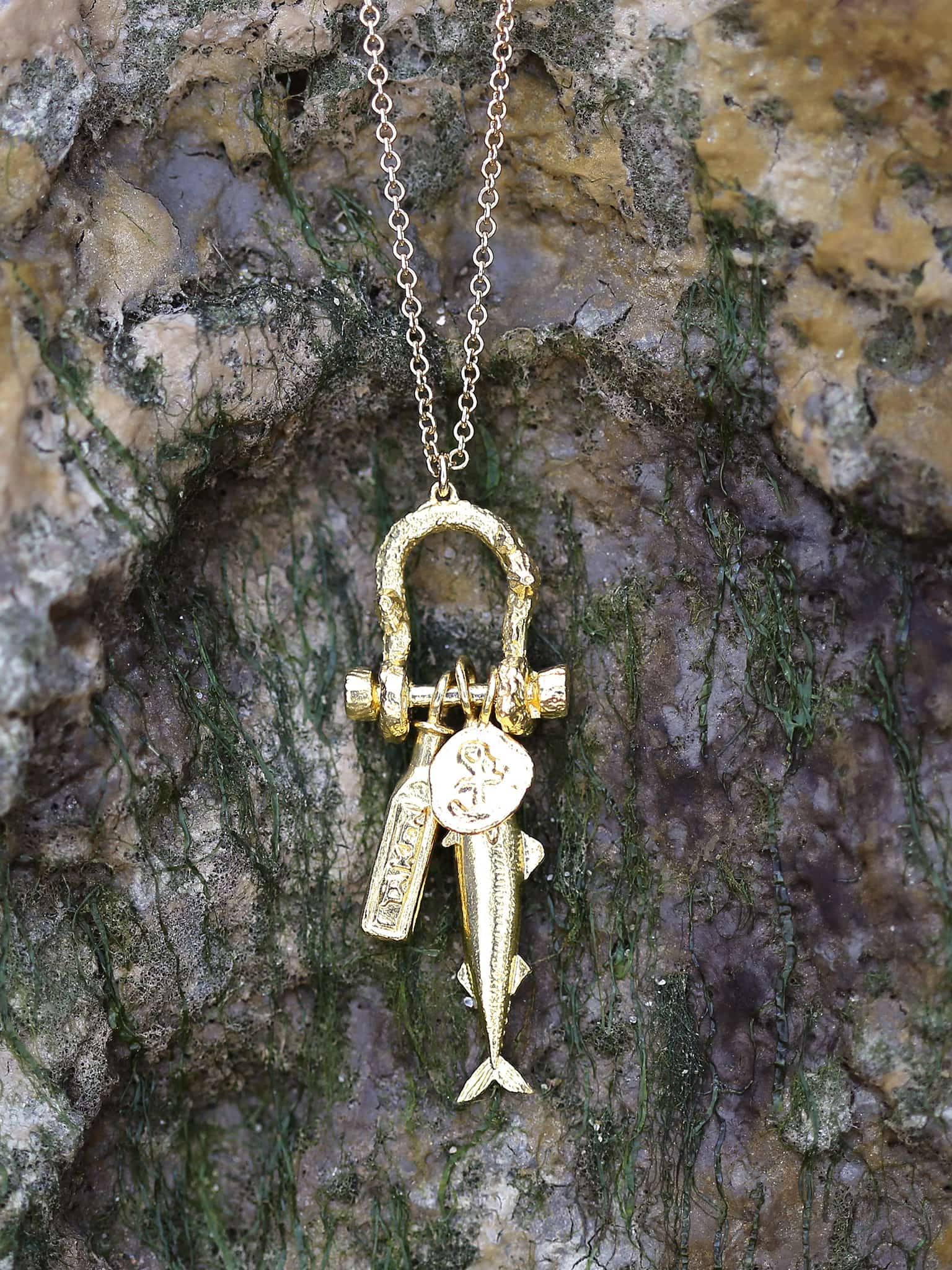 Mudlark Boatyard Link Charm Necklace - image 9