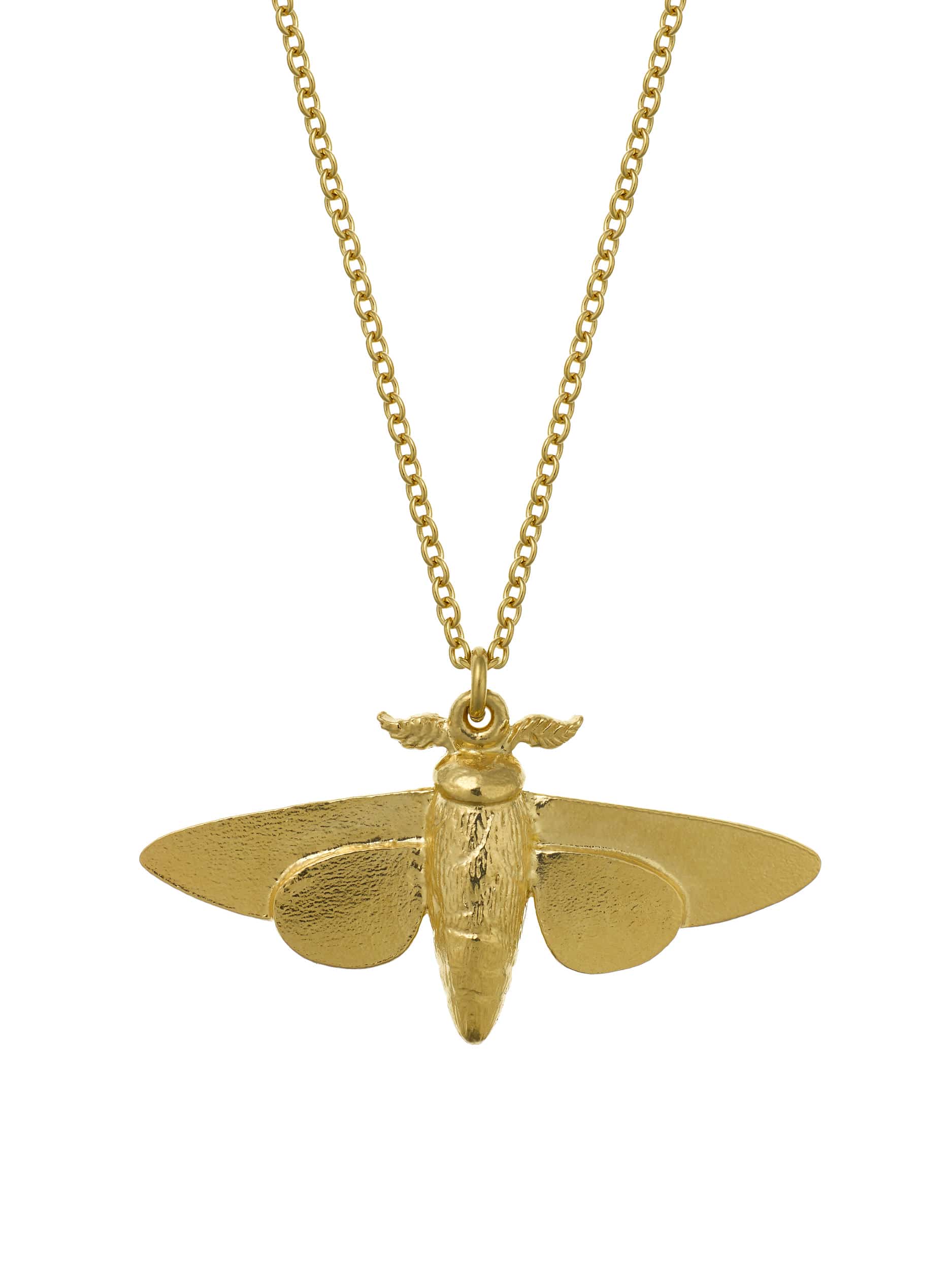 Moth Necklace - image 4 | gold plate
