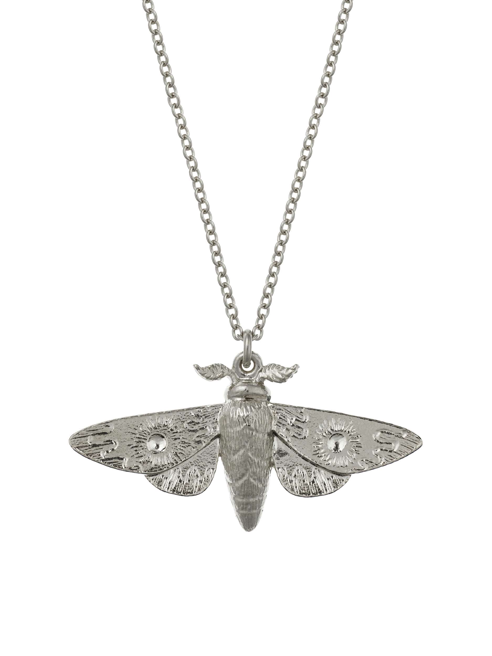 Moth Necklace - image 5 | silver