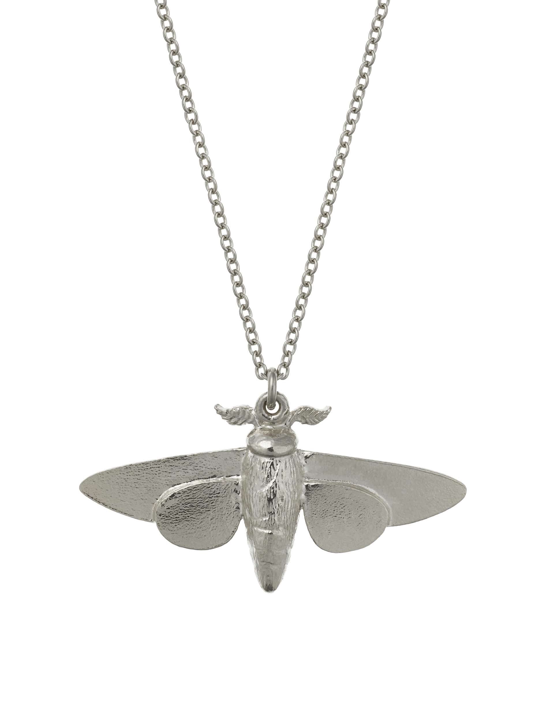 Moth Necklace - image 8 | silver