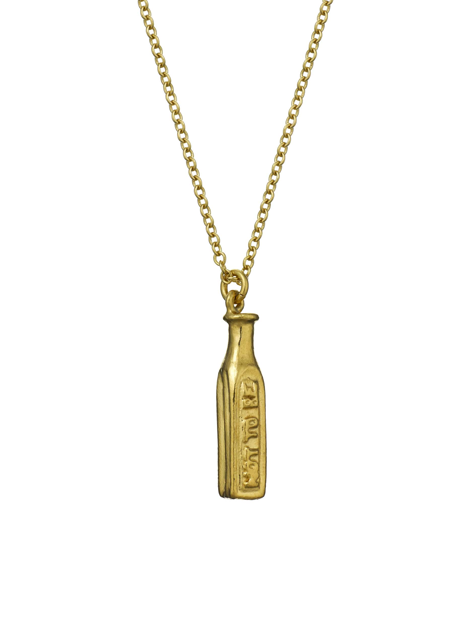 "Not To Be Taken'' Poison Bottle Necklace - image 5 | gold plate