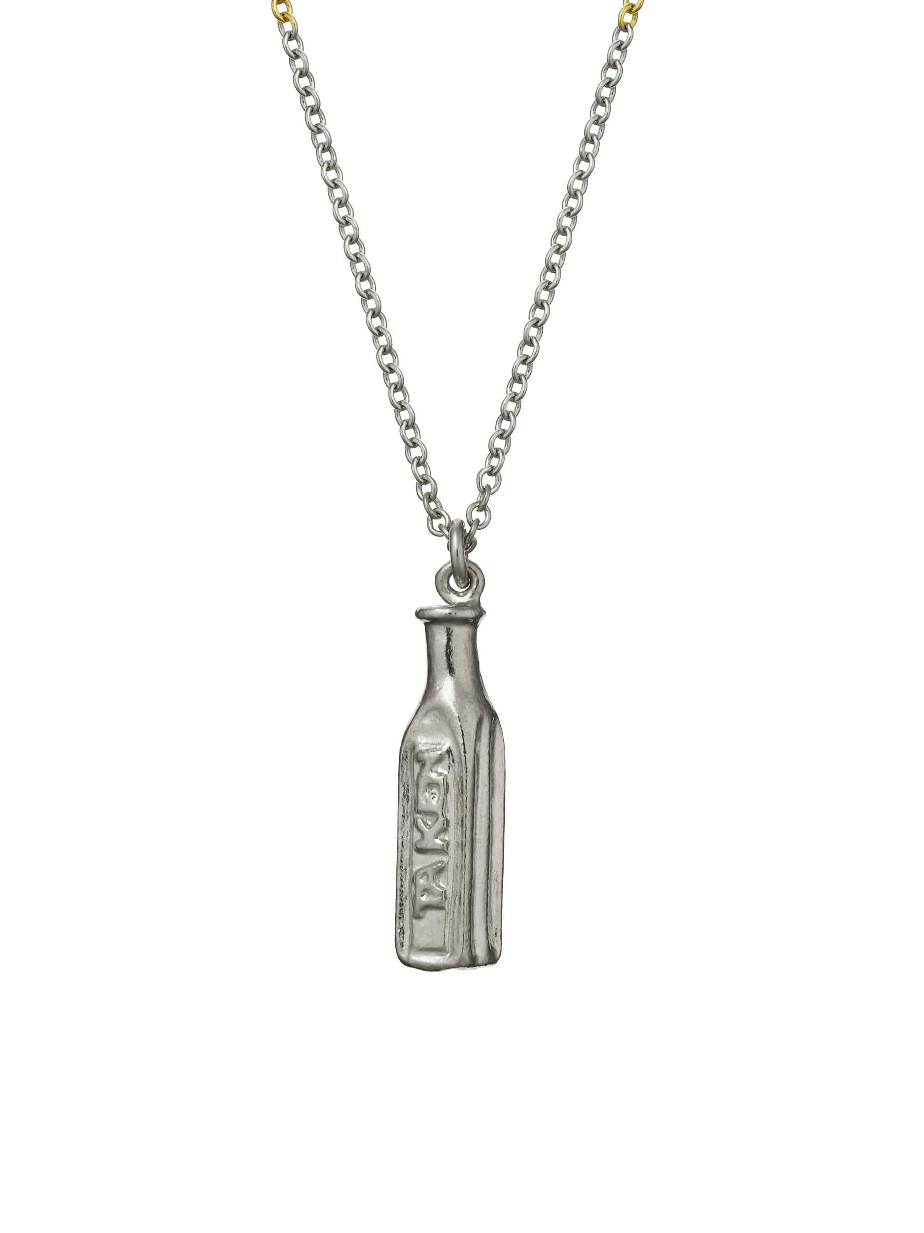"Not To Be Taken'' Poison Bottle Necklace - image 6 | silver