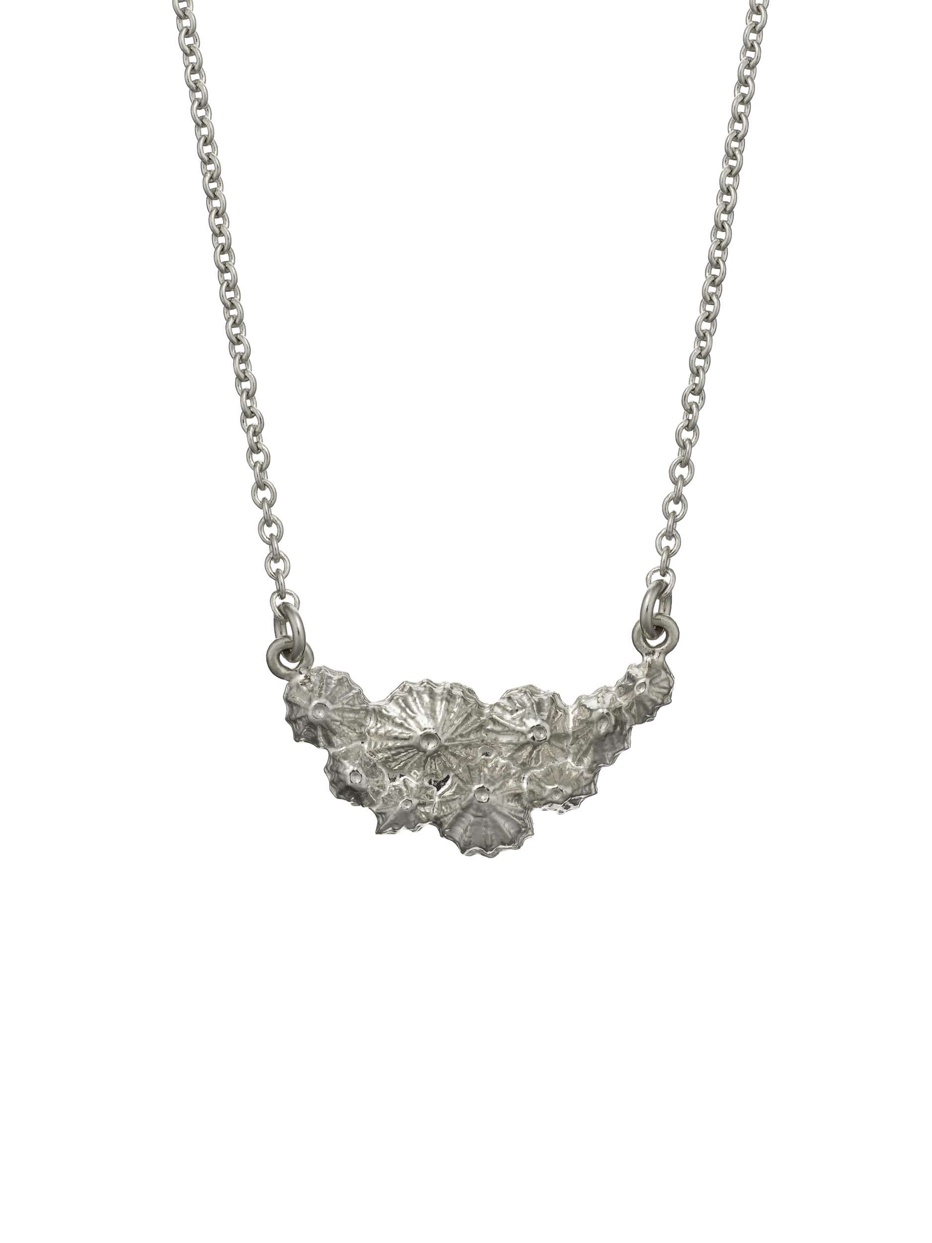 Limpet Cluster Inline Necklace - image 7 | silver
