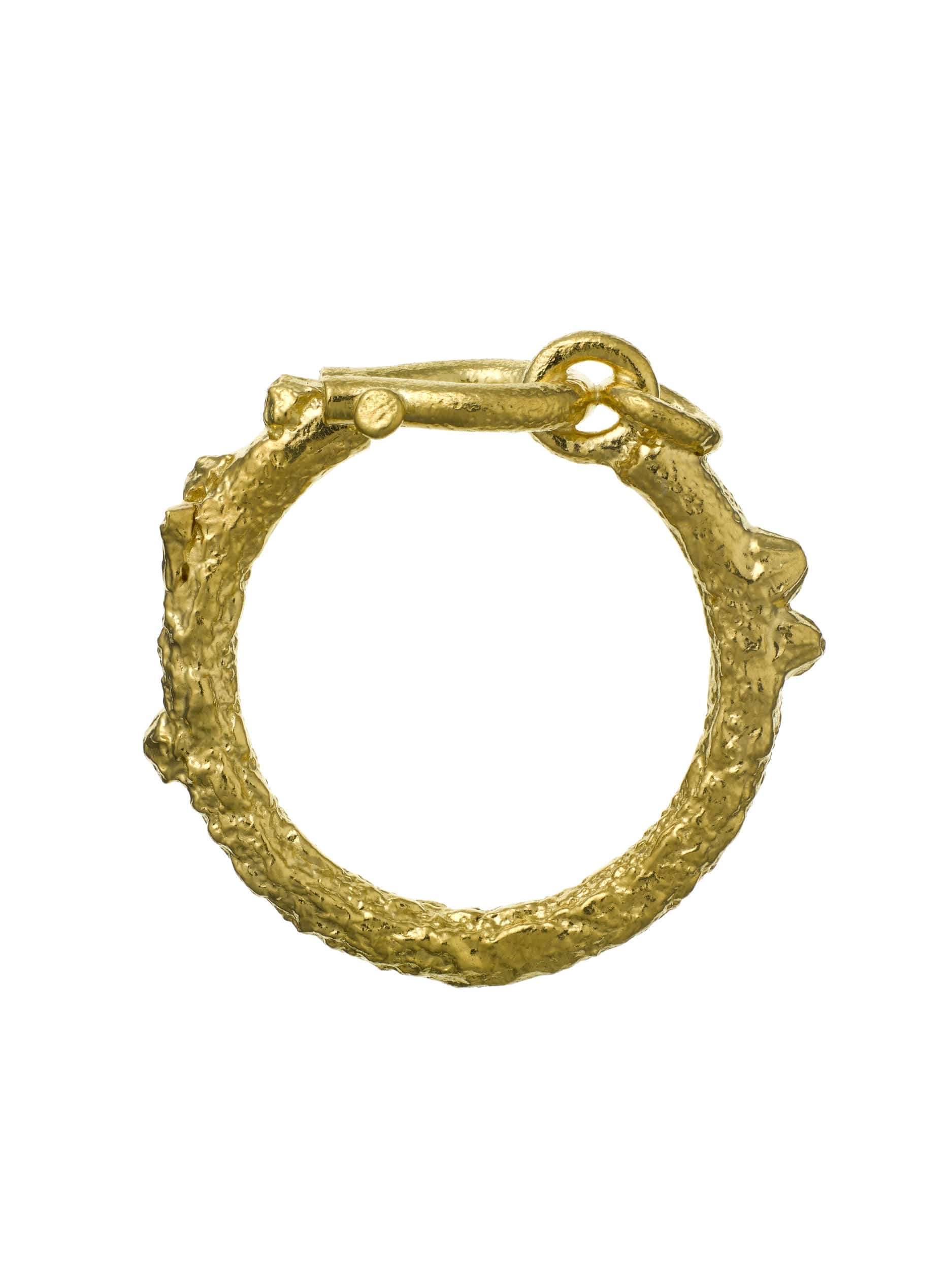 Aged Boatyard Link Ring - image 6 | gold plate