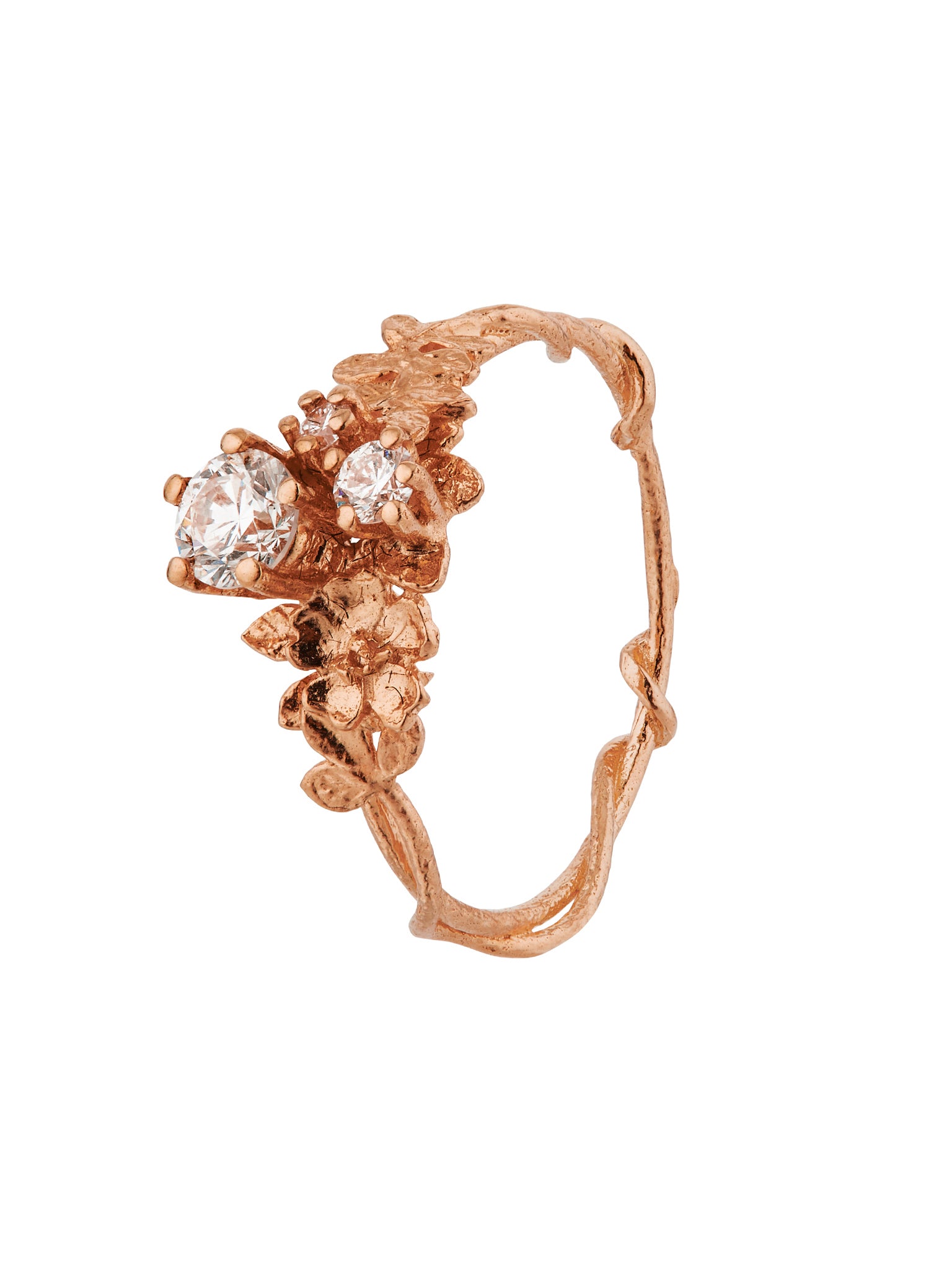 Rosarium Diamond Trilogy Ring - image 9 | 18ct rose gold