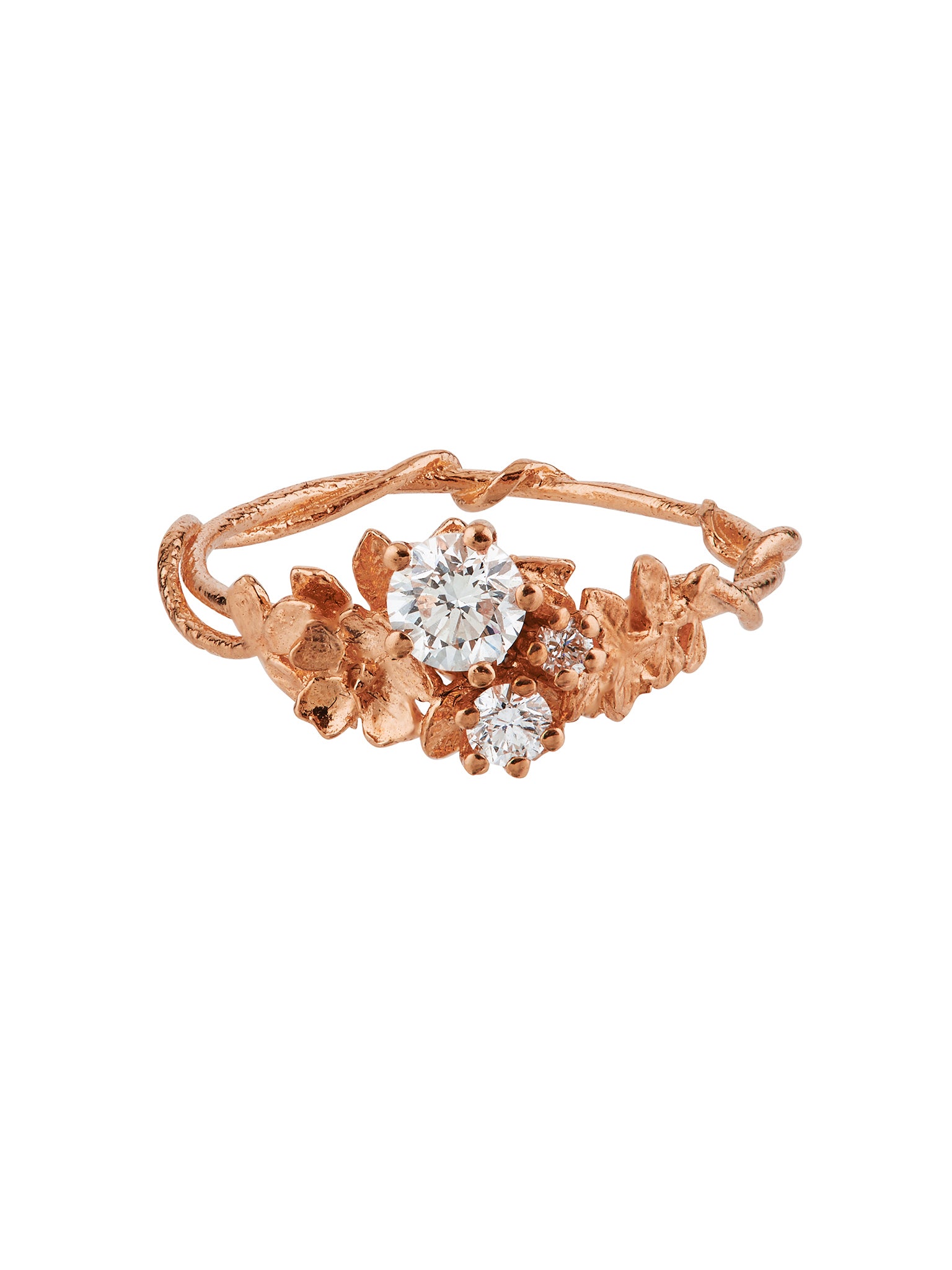 Rosarium Diamond Trilogy Ring - image 11 | 18ct rose gold