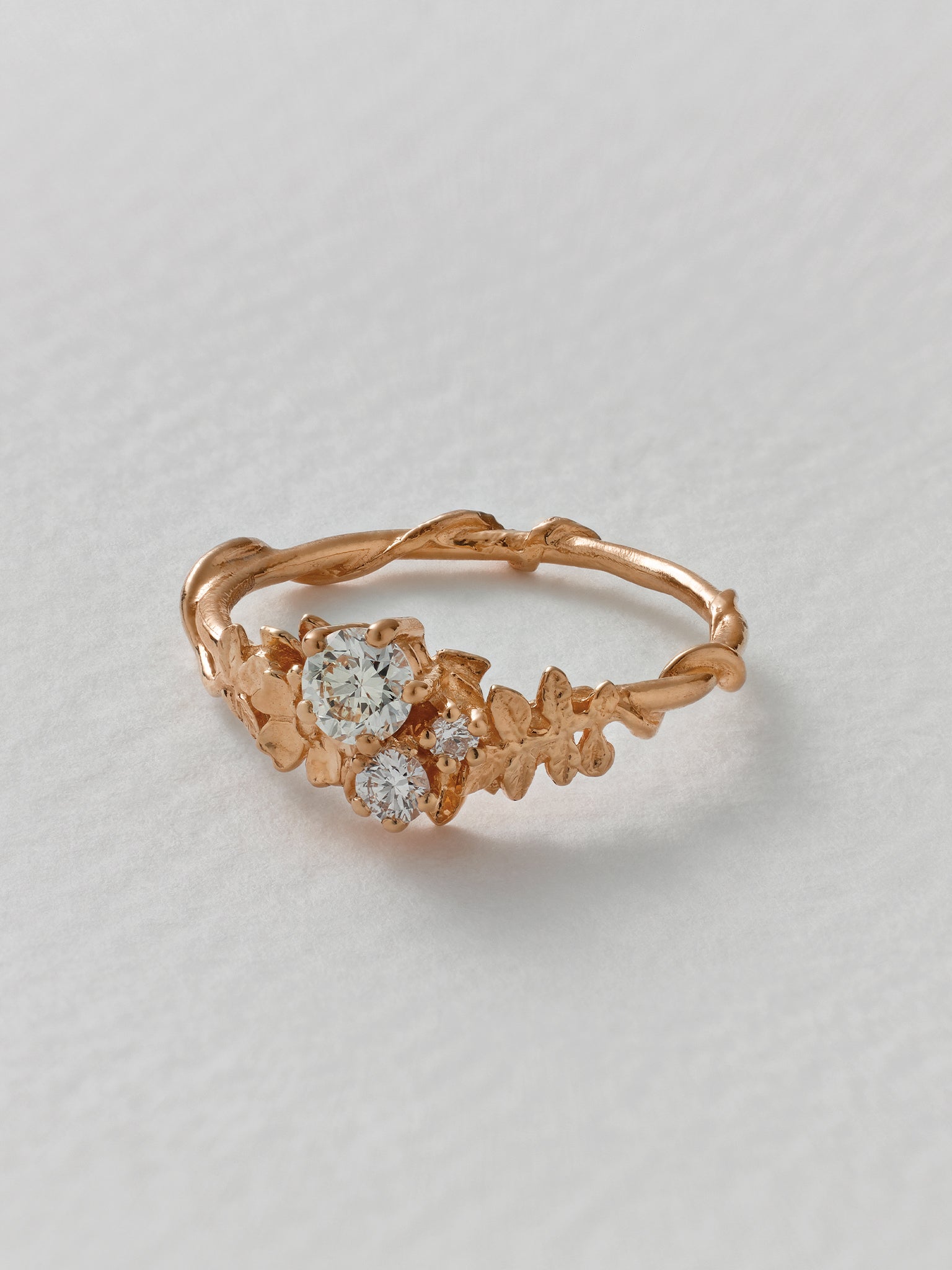 Rosarium Diamond Trilogy Ring - image 10 | 18ct rose gold