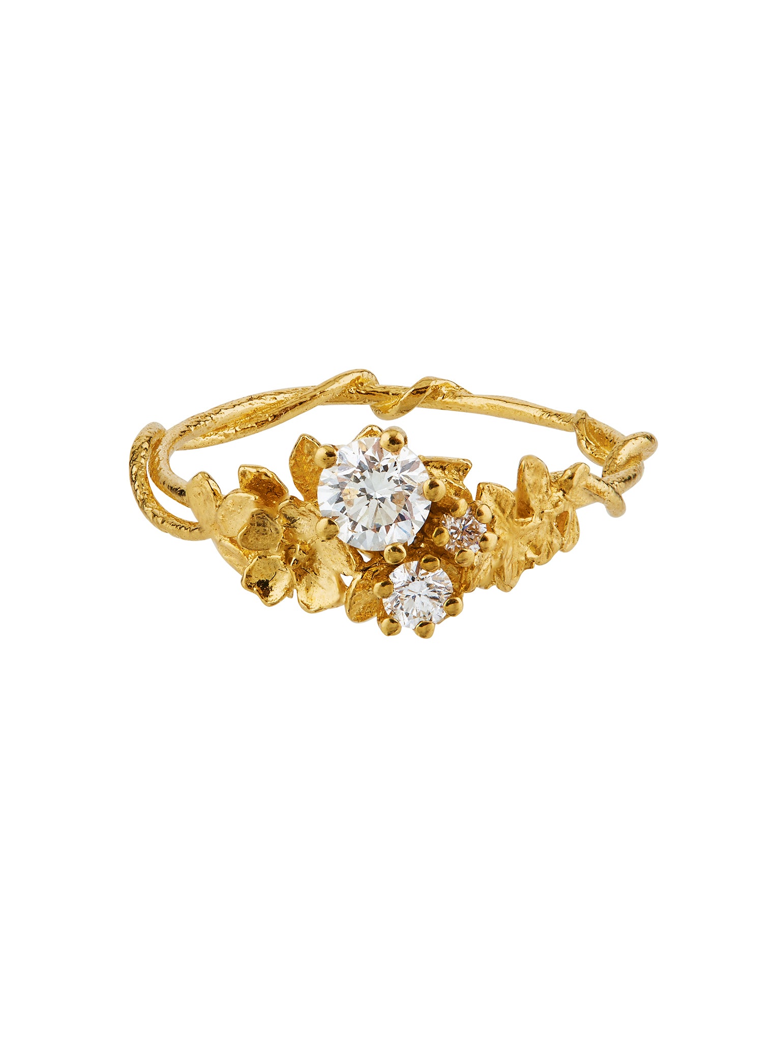 Rosarium Diamond Trilogy Ring - image 5 | 18ct yellow gold