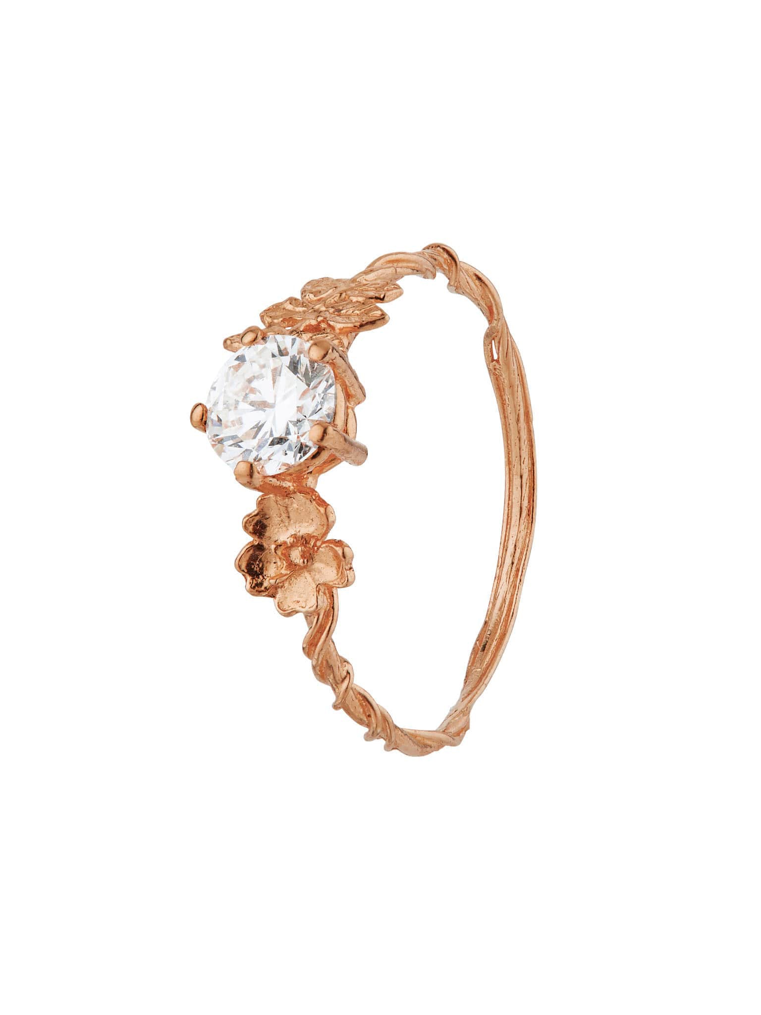 Rosa Stallata Solitaire Diamond Ring - image 10 | 18ct rose gold