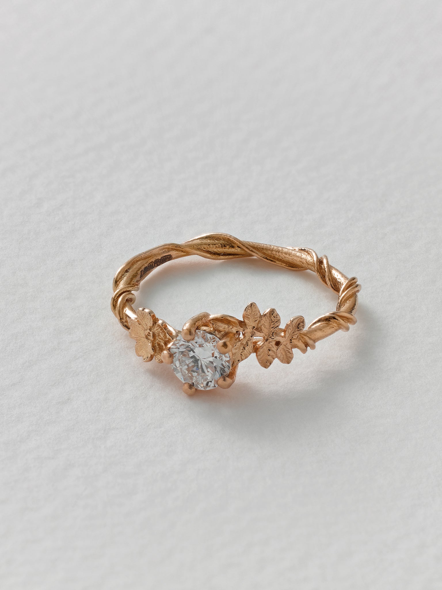 Rosa Stallata Solitaire Diamond Ring - image 11 | 18ct rose gold