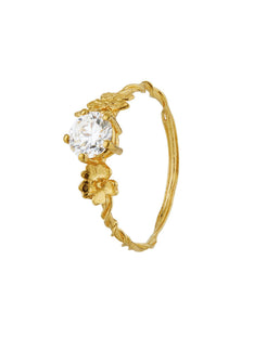 Rosa Stallata Solitaire Diamond Ring