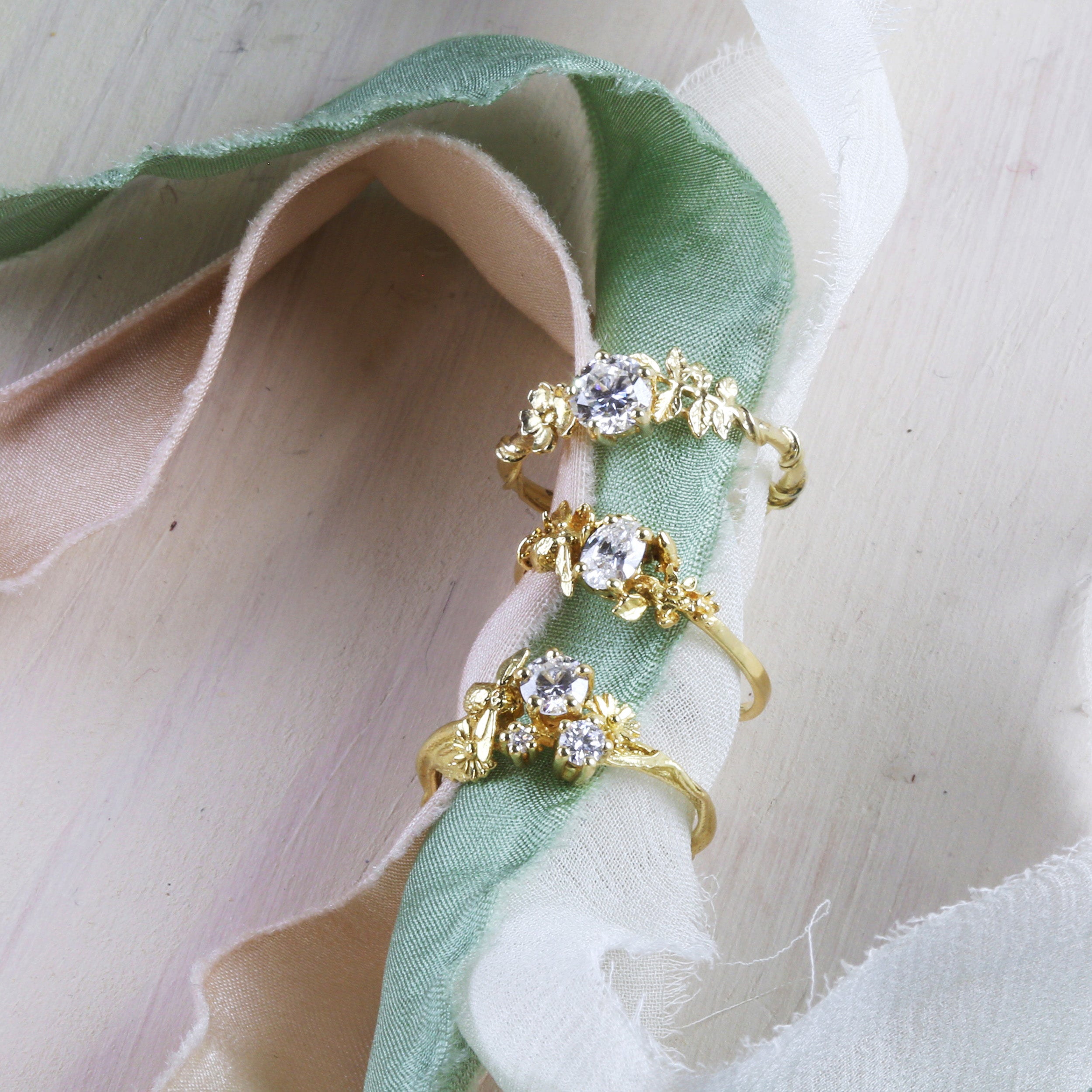 Rosa Stallata Solitaire Diamond Ring - image 3