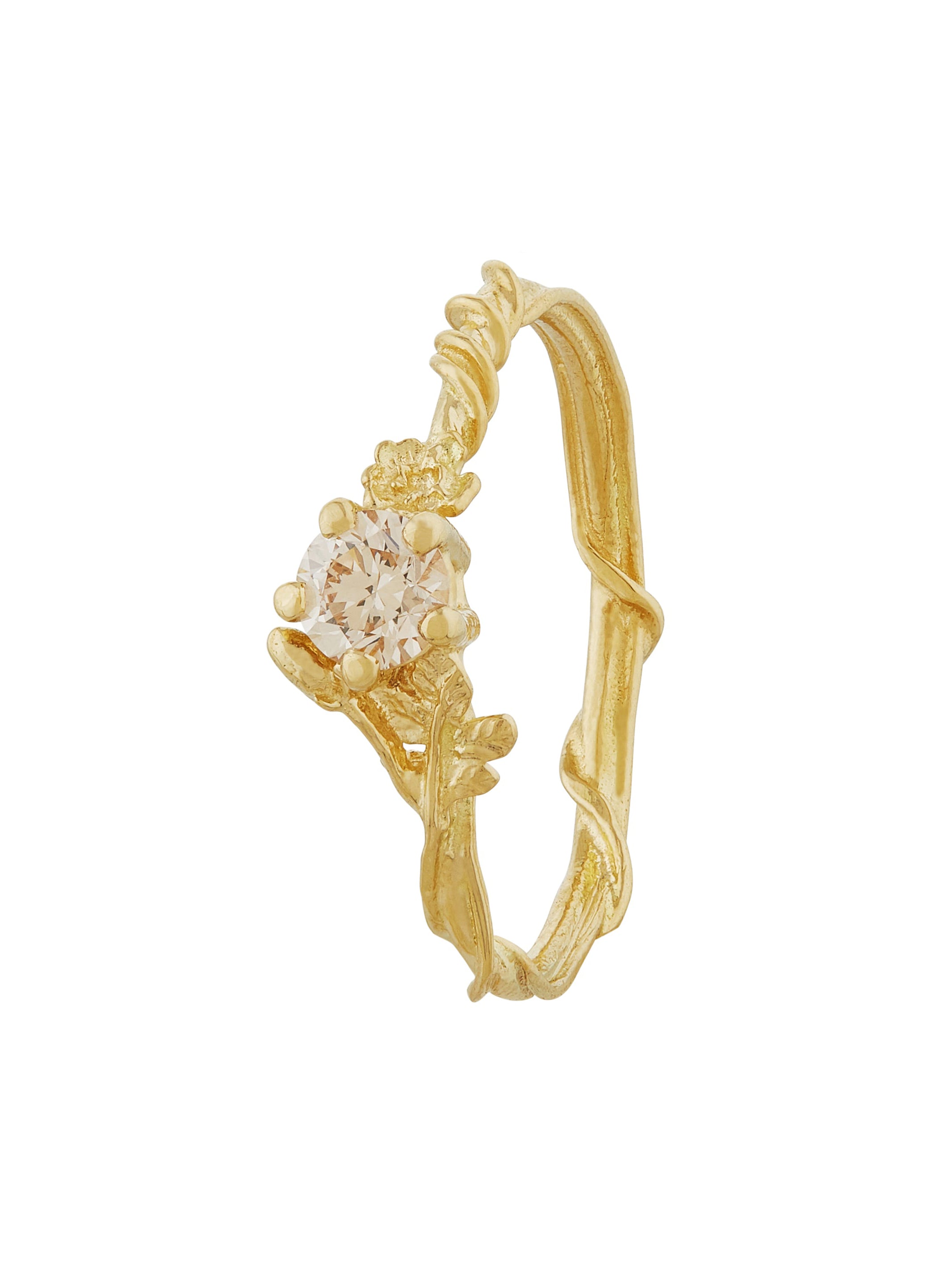 Rosa Alba 0.25ct Champagne Diamond Ring - image 1 | 18ct yellow gold