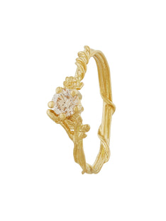 Rosa Alba 0.25ct Champagne Diamond Ring