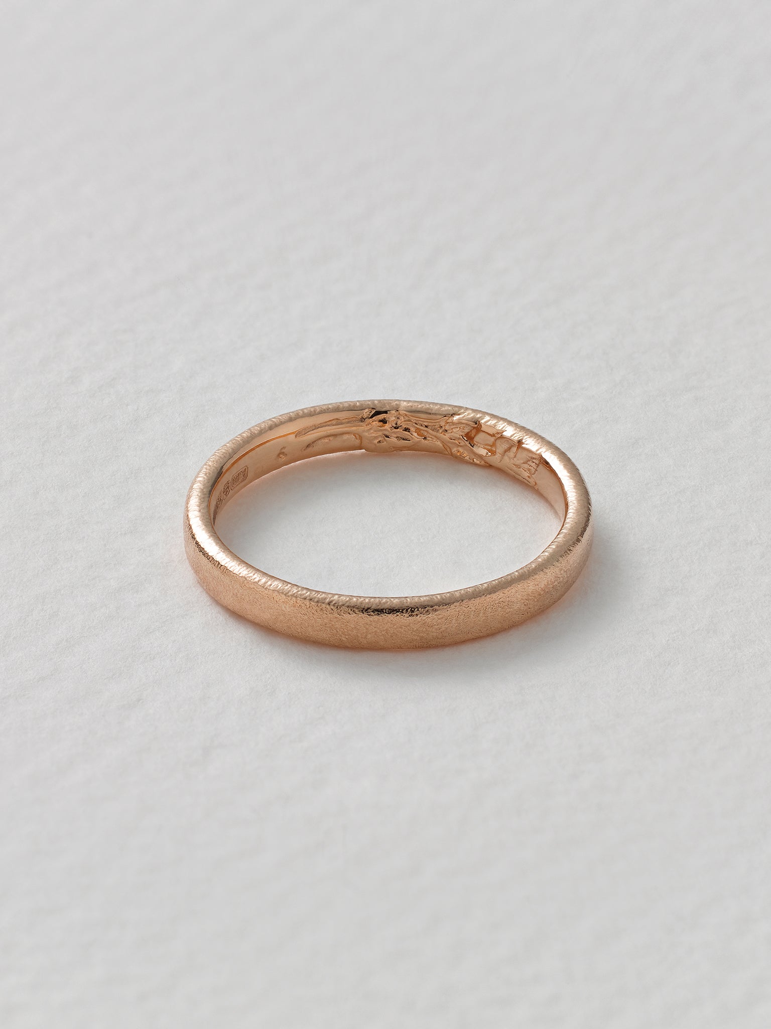 Wild Rose Fine Wedding Band - image 7 | 18ct rose gold