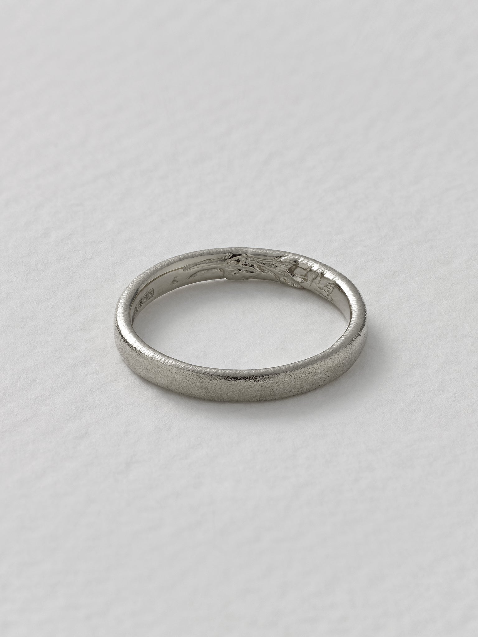 Wild Rose Fine Wedding Band - image 5 | 18ct white gold