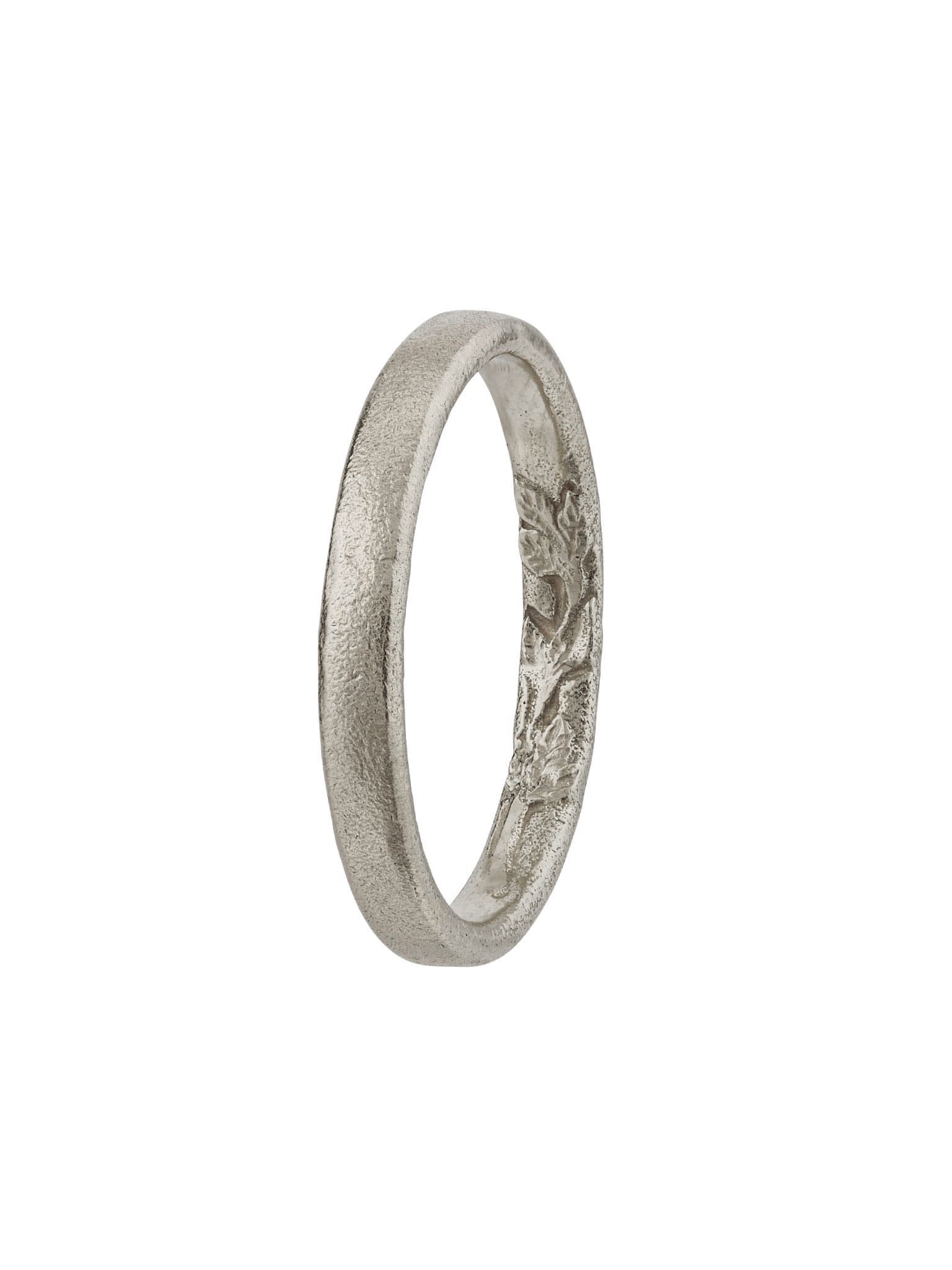 Wild Rose Fine Wedding Band - image 8 | platinum