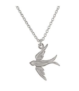 Silver Swallow Necklace Product Photo