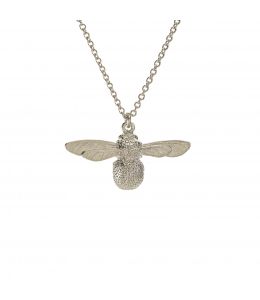 Silver Baby Bee Necklace Product Photo