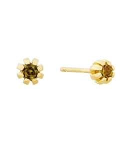 18ct Yellow Gold Royal Yellow Sapphire Seruni Stud Earrings Product Photo