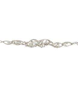Silver Enchanted Winter Woodland Marquise Link Bracelet Product Photo