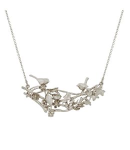 Winter Woodland Treetop In-Line Necklace | Silver