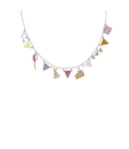 Silver & Gold Plate Raphael’s Party Necklace Product Photo