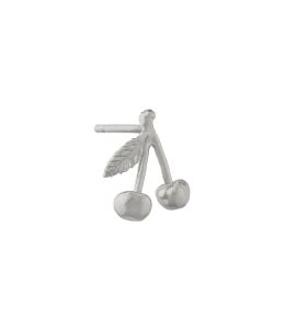 Silver Cherry Single Stud Earring Product Photo