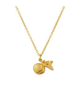 Gold Plate Small & Sweet Peach Necklace Product Photo