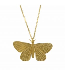 Duke of Burgundy Butterfly Necklace Product Photo