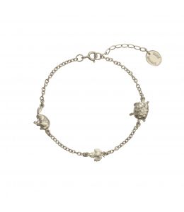 Silver Tortoise & the Hare In-Line Bracelet Product Photo